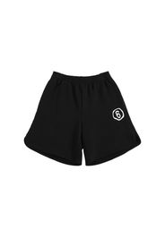 Shorts In Felpa Di Cotone Con Logo