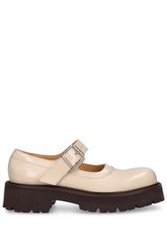 Scarpe Mary Jane Side Court In Pelle 30mm