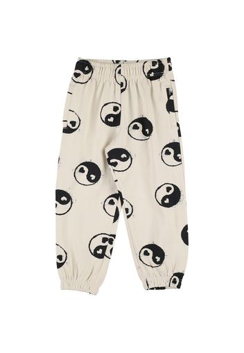 Pantaloni Yin Yang In Felpa Di Cotone Organico