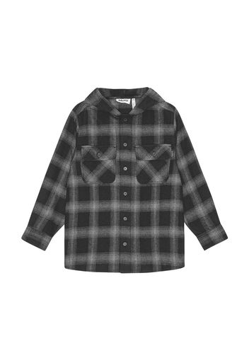 Camicia In Cotone Check Con Cappuccio