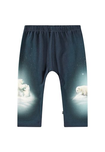 Pantaloni In Jersey Di Cotone Organico Stampato