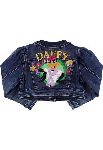 Giacca Duffy Duck In Denim Di Cotone