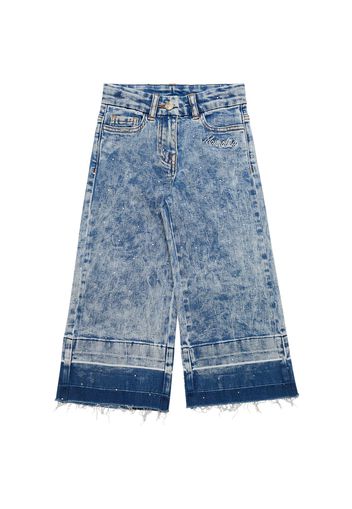Jeans Flare In Denim Di Cotone