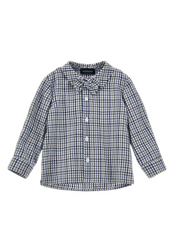 Camicia In Popeline Di Cotone Check