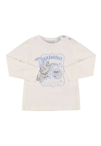 T-shirt In Jersey Di Cotone Stampato