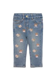 Jeans In Misto Cotone Con Ricami