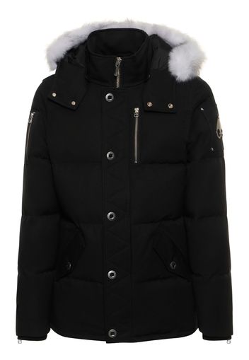 3q Cotton Down Jacket W/ Faux Fur