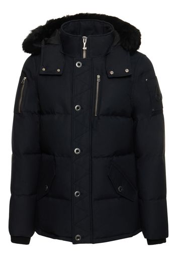 3q Cotton Down Jacket W/ Faux Fur