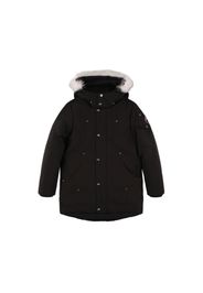 Piumino Parka In Misto Poly Con Cappuccio