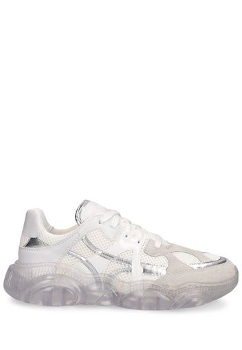 Sneakers In Mesh E Pelle