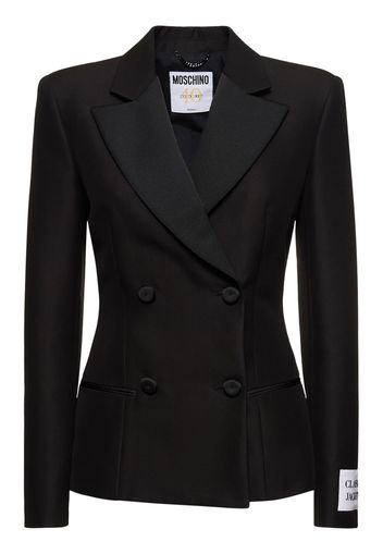 Cotton Duchesse Double Breasted Blazer