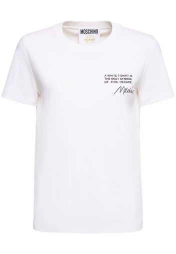 Cotton Jersey Printed Logo T-shirt