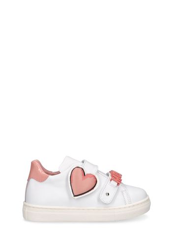 Sneakers In Pelle Con Logo