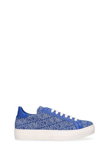 Sneakers In Pelle E Denim