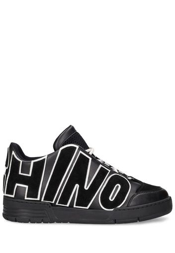 Sneakers Mid Top In Pelle Con Logo