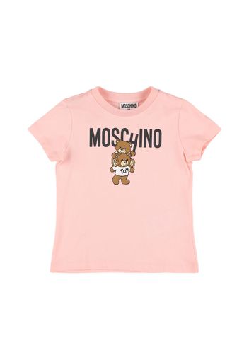 T-shirt In Jersey Di Cotone Stampato