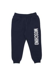 Pantaloni In Felpa Di Cotone Con Logo