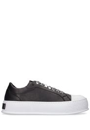 Sneakers Low Top In Similpelle Con Logo