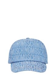 Cappello Baseball In Denim Di Cotone