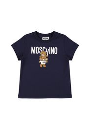 T-shirt In Jersey Di Cotone Stampato