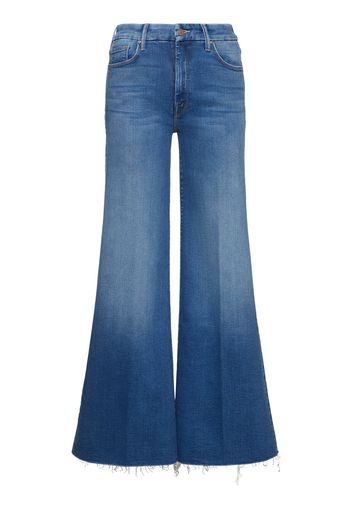 The Roller Fray Mid Rise Wide Denim Jean