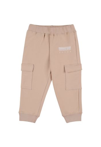 Pantaloni In Felpa Di Cotone Stretch