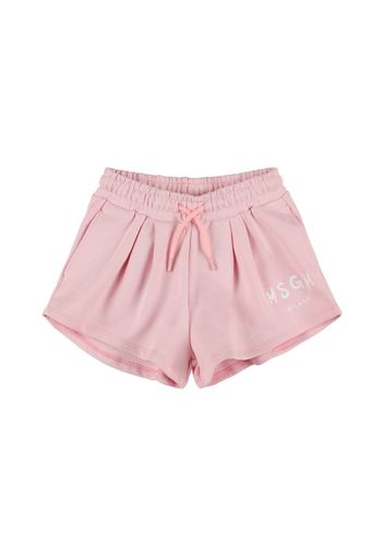 Shorts In Felpa Di Cotone