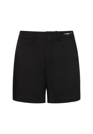 Shorts In Misto Viscosa Con Logo