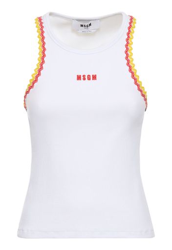 Cotton Jersey Logo & Profile Tank Top