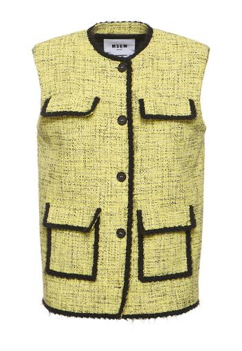 Gilet In Cotone Con Tasche