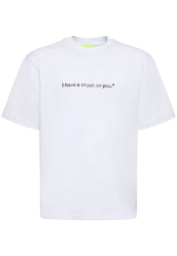 T-shirt Msgm X Crash Baggage In Cotone