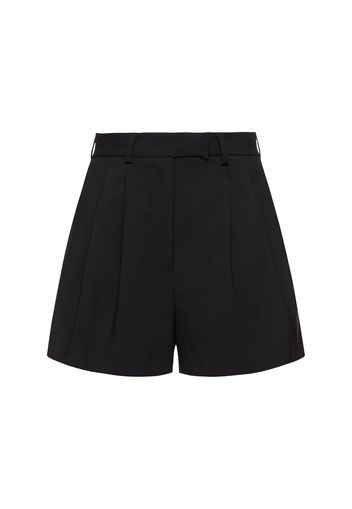 Shorts Sartoriali In Misto Lana