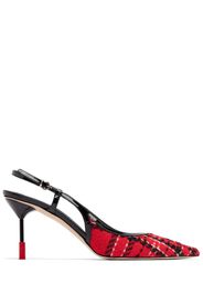 Ballerine Slingback In Tartan 75mm