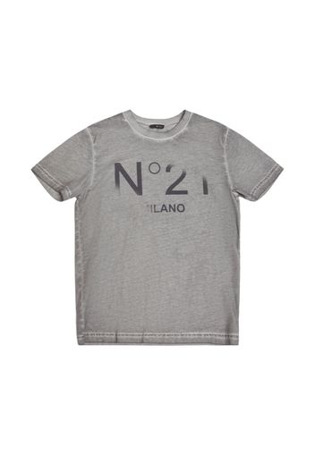 T-shirt In Jersey Di Cotone Stampato