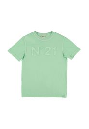 T-shirt In Jersey Di Cotone Con Logo