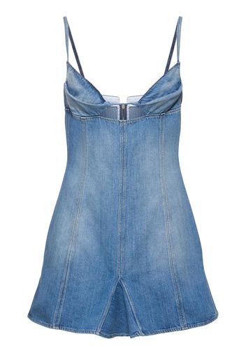 Fitted Denim Mini Dress