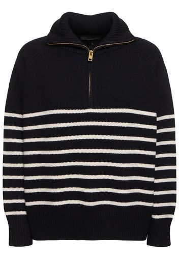 Pullover Ganze In Cashmere A Righe