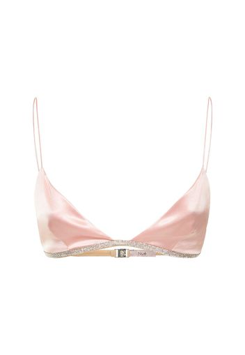 Reggiseno A Triangolo In Raso Con Decorazioni