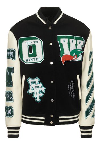 Giacca Varsity Con Ricamo