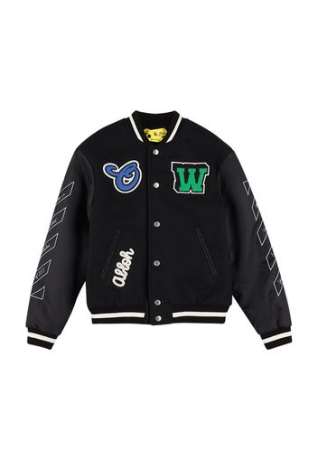 Piumino Ow Varsity In Misto Lana