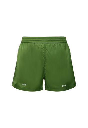 Off Stamp Tech Swim Shorts