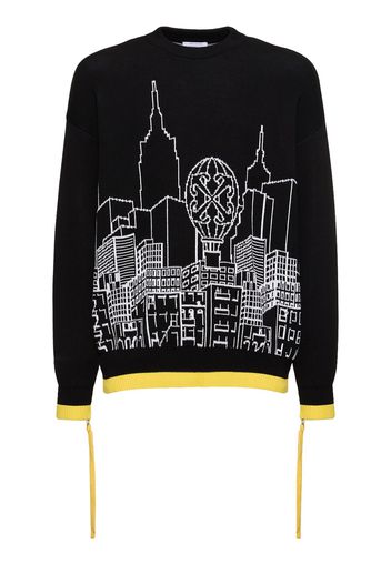 Skyline Knit Cotton Blend Sweater