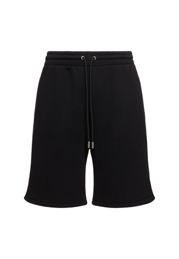 Shorts In Felpa Di Cotone Con Ricamo Ow