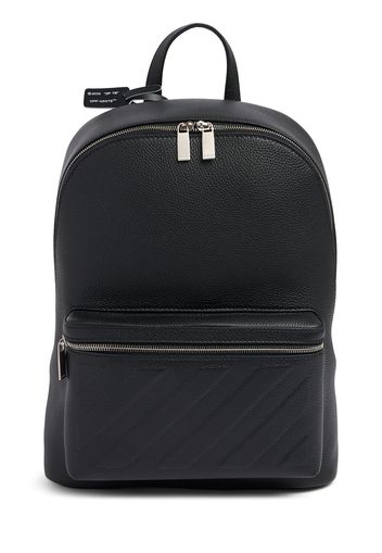 Diagonal Leather Backpack