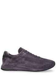 Sneakers Low Top Race In Pelle