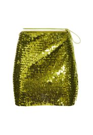 Asymmetric Sequined Mini Skirt