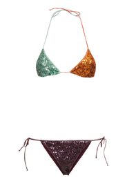 Bikini A Triangolo Con Paillettes