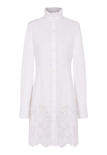 Poplin Sangallo Mini Shirt Dress