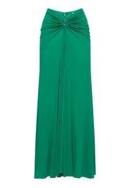 Jersey Keyhole Draped Midi Skirt