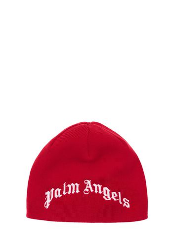 Cappello Beanie In Lana Con Logo